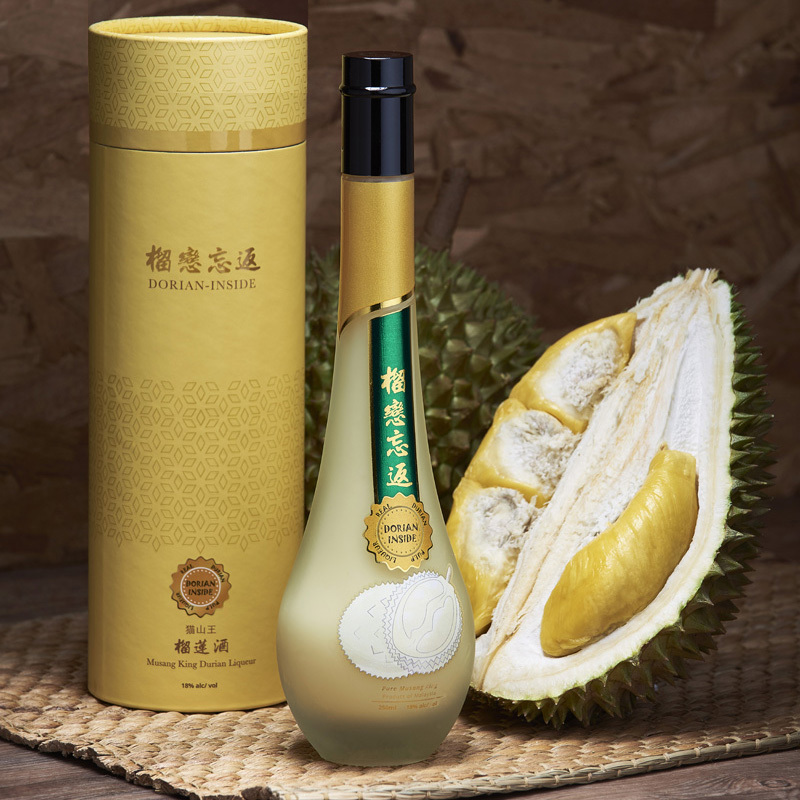 猫山王榴莲酒马来西亚进口dorianinside榴恋忘返酒果酒18度260ml单
