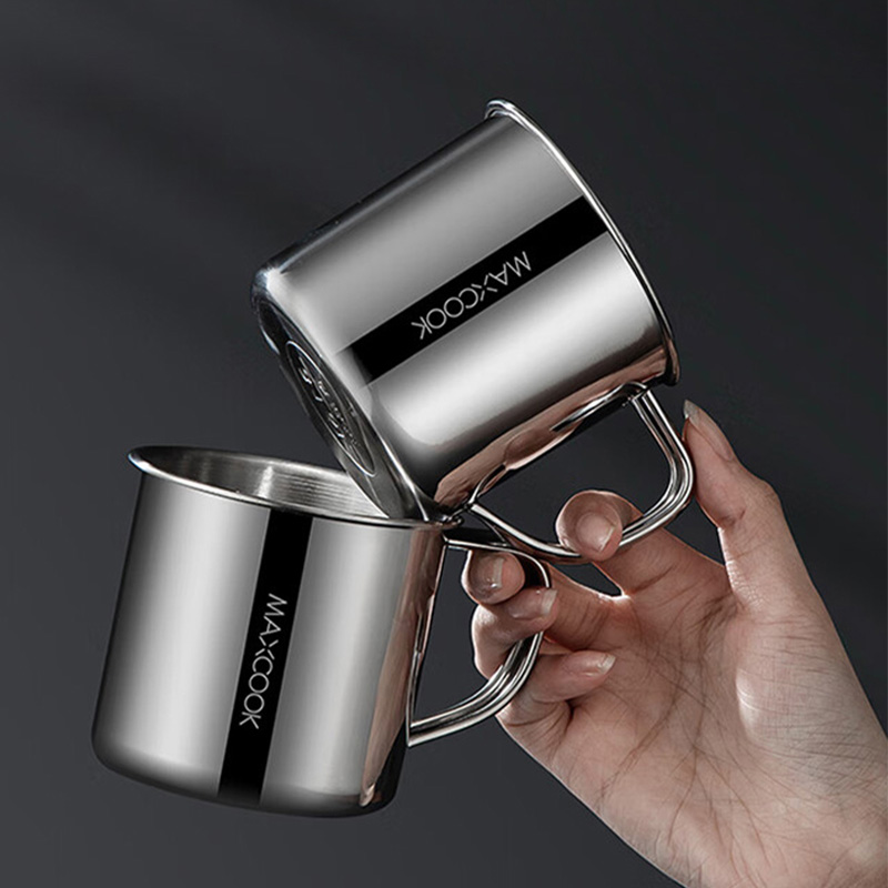 MAXCOOK美厨口杯240ml不锈钢单层小巧便捷儿童款MCB5165高清大图