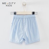[2件2.5折价:42.3,可叠加199减30]米喜迪mecity童装夏新款女小童蝴蝶结婴童短
