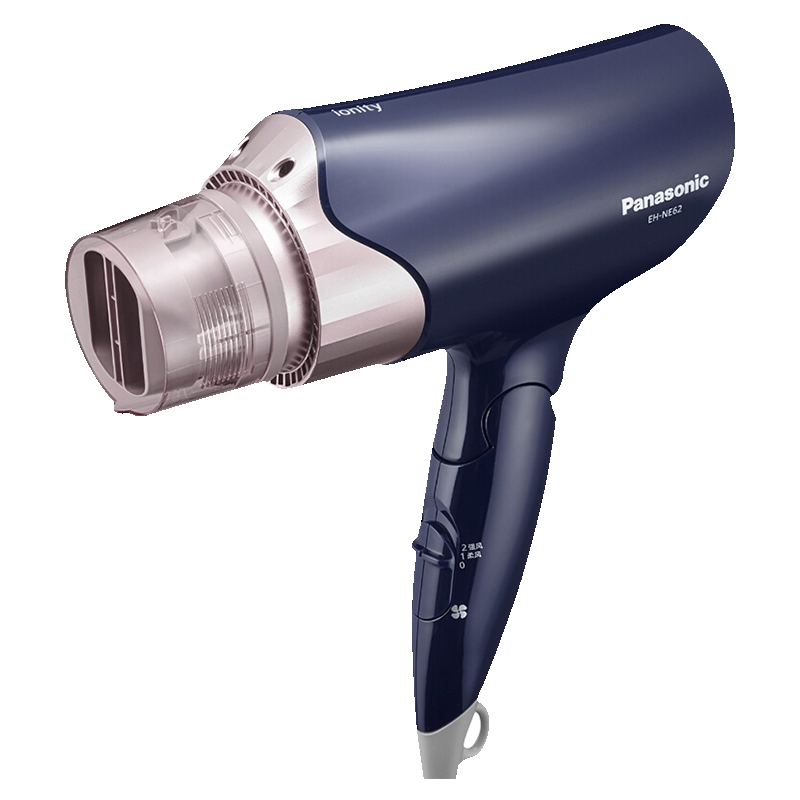 松下(Panasonic)EH-NE62电吹风 矿物质负离子恒温家用1700瓦大功率冷热风电吹风 藏青色