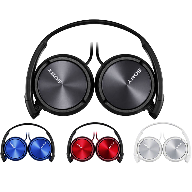 索尼（SONY） MDR-ZX310 耳机头戴式有线电脑重低音可折叠便携 红色