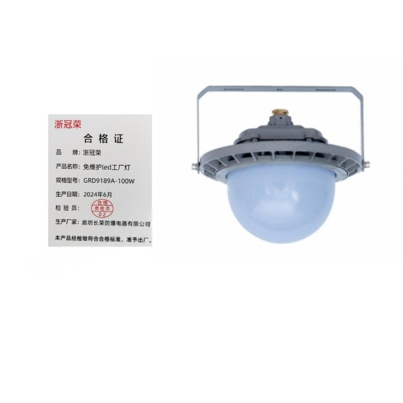 ZHEGUANRONG/浙冠荣免维护led工厂灯GRD9189A-100W 个高清大图