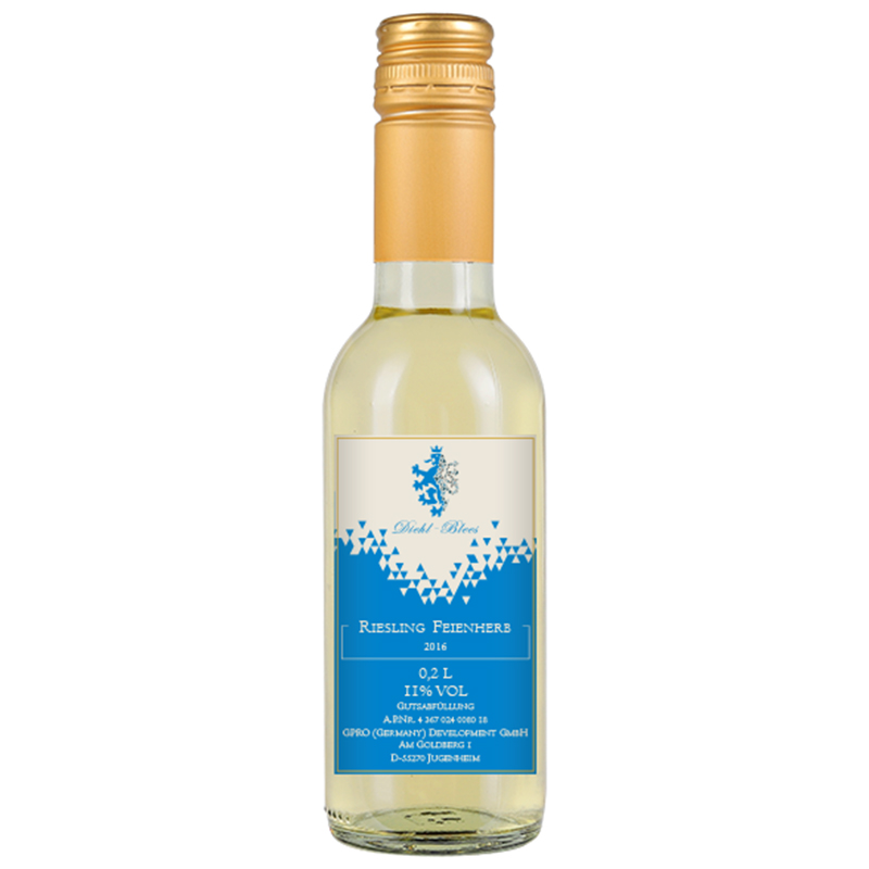 德国原瓶进口帝博利(DIEHL BLEES)葡萄酒莱茵黑森雷司令半甜白葡萄酒200ml单支
