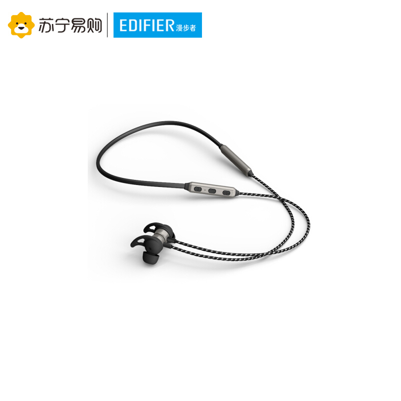 Edifier/漫步者 W300BT 入耳式运动蓝牙耳机 无线耳机 手机耳机 防水防汗 枪黑色