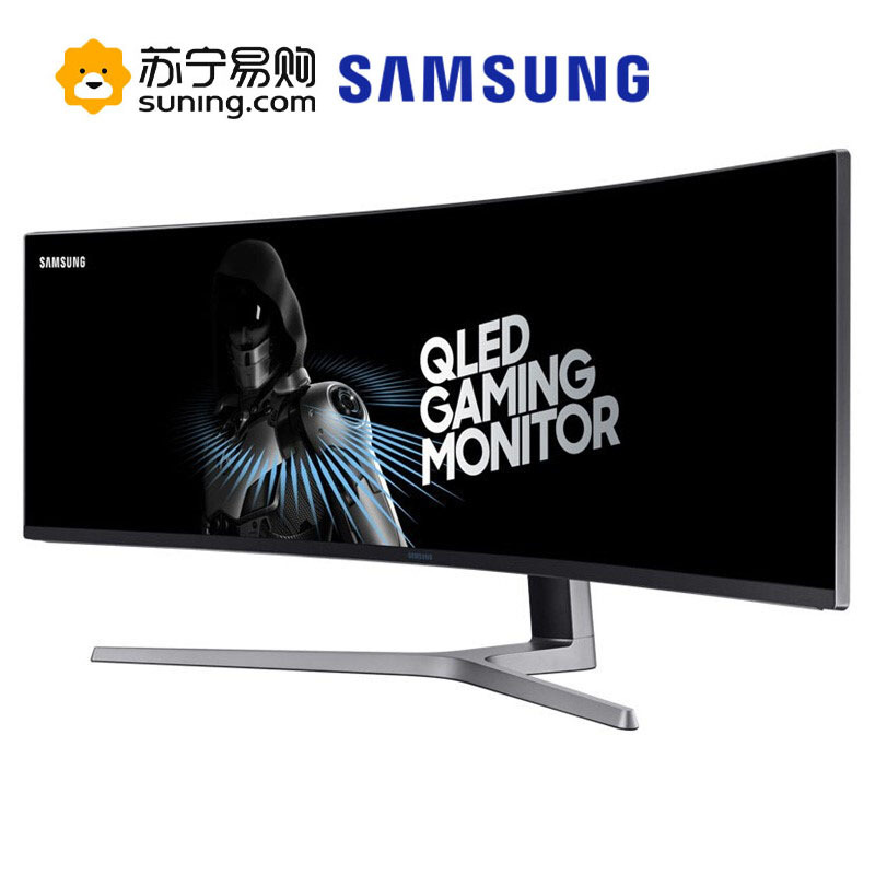 三星(SAMSUNG) 48.9英寸带鱼屏 144Hz刷新曲面 HDR 量子点技术 爱眼 全接口 电竞显示器 (C49HG90DMC)