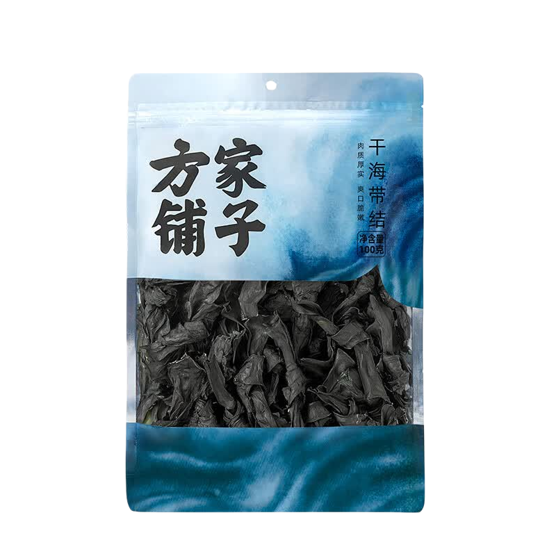 方家铺子 干货 干海带结100克/袋装 海产煲汤炖菜 火锅食材 肉质厚实 脆嫩爽口
