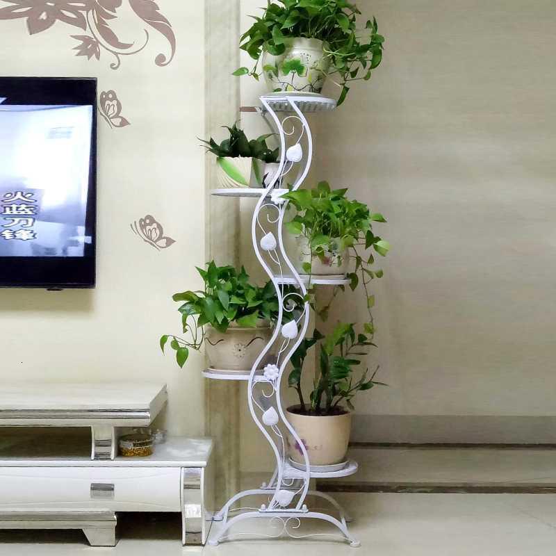 欧式铁艺花架落地阳台多肉绿萝吊兰多层花盆架简约室内客厅盆景架