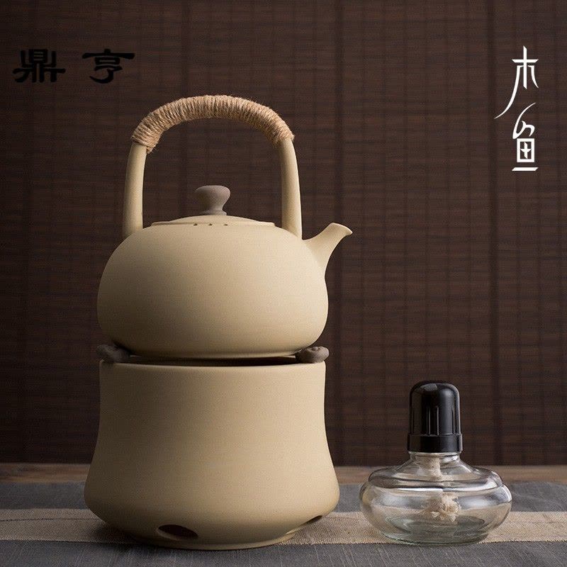 鼎亨紫砂功夫陶瓷煮茶器 黑茶套装家用茶壶提梁陶炉烧水壶 茶炉酒图片