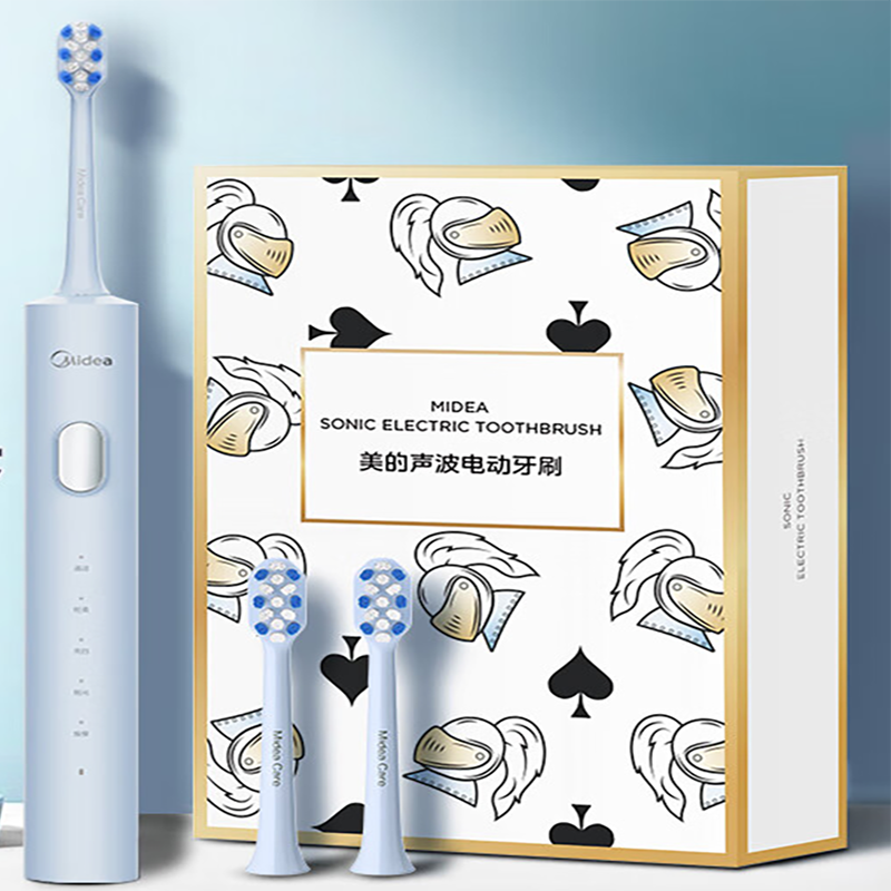 美的(Midea)电动牙刷震动充电智能声波 YS7 海盐蓝