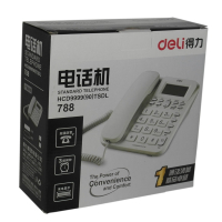 得力(deli) 788 来电显示 办公家用电话机 黑色