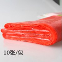 [白色10张桌布/包140*140CM]一次性桌布家用塑料长方形加厚圆桌酒店红白色餐桌台布简约生活日用清洁用品