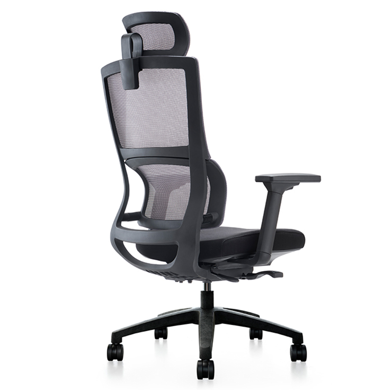 臻远 ZY-7452办公椅人体工学椅职员椅高背网椅转椅高清大图