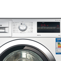 博世(BOSCH) XQG90-WAP242689W 9公斤 变频除菌 羽绒服洗涤程序 高温筒清洁 滚筒洗衣机(银色)