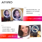 AMIRO化妆镜C系列玫瑰金日光镜LED化妆灯台灯镜子带灯台式公主镜