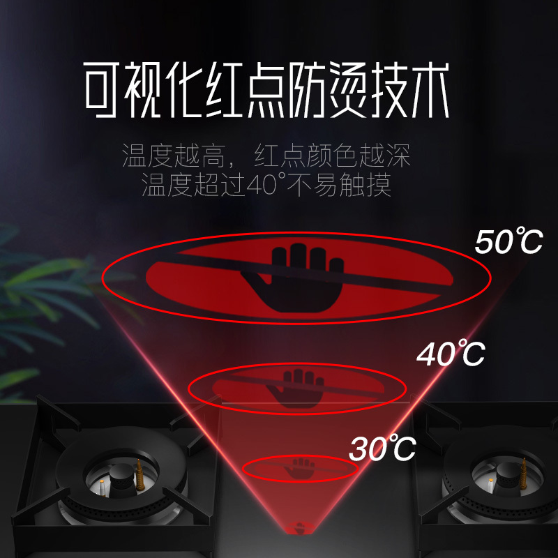 康宝燃气灶液化气JZY-2QB519 4.5KW燃气灶具 嵌入式台式两用双灶台 家用钢化玻璃大火力炉具[政府补贴]