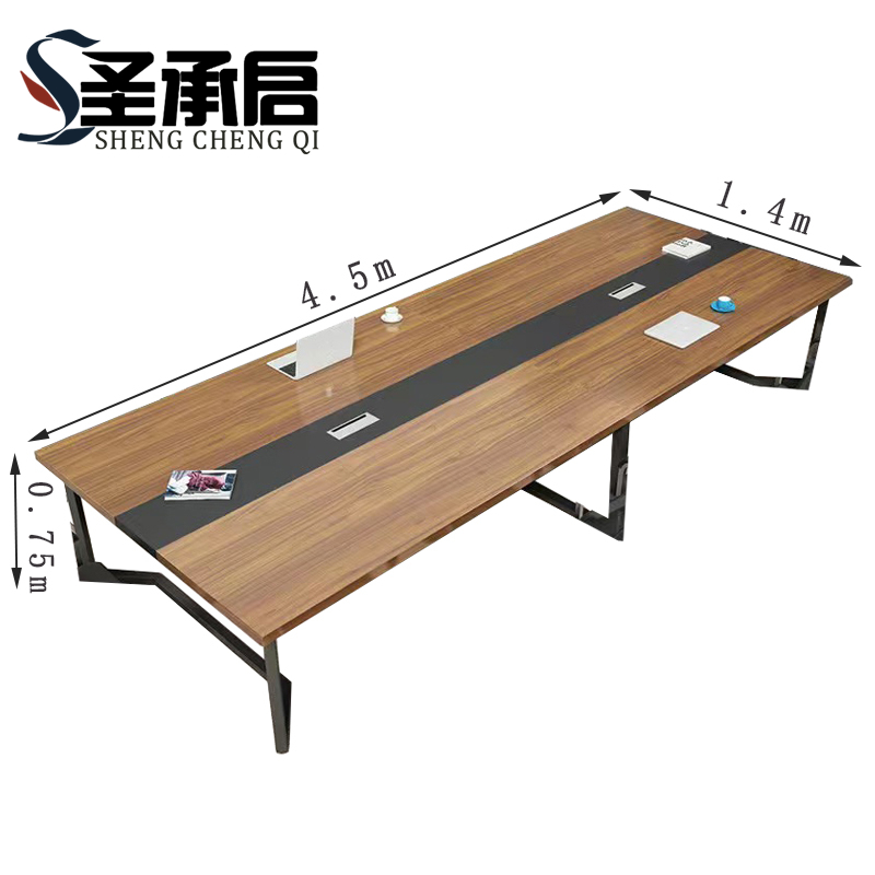 圣承启 会议培训桌 胡桃张