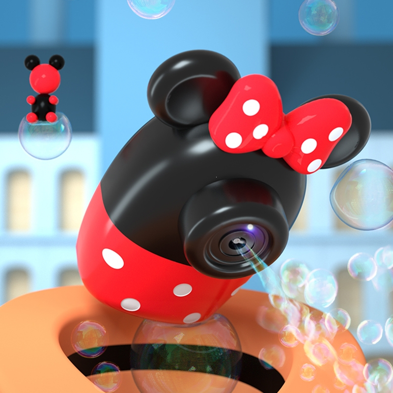 迪士尼泡泡机米奇照相机儿童手持ins少女心网红全电自动吹泡玩具