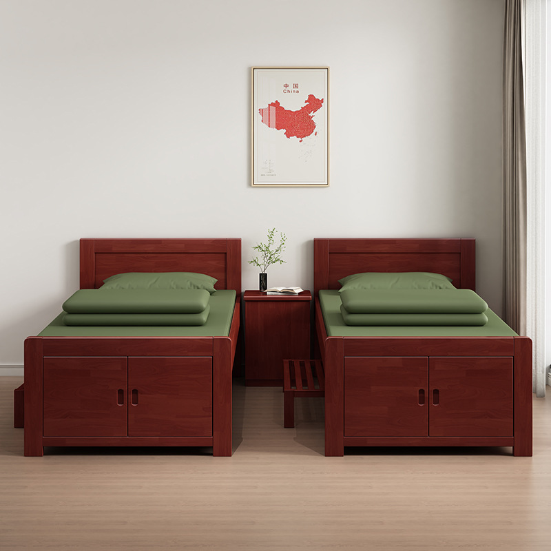 鋆珑 单人床带1个床头柜 可定制 张高清大图