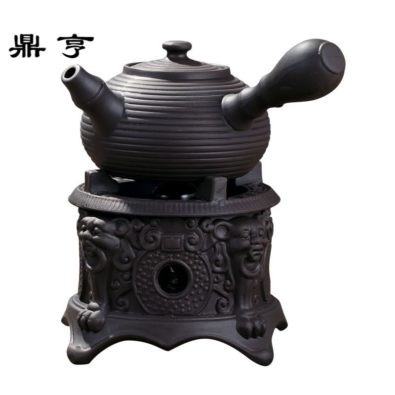 鼎亨酒精茶壶 煮茶炉 功夫茶壶烧水壶 酒精炉 煮茶器陶瓷茶壶套装