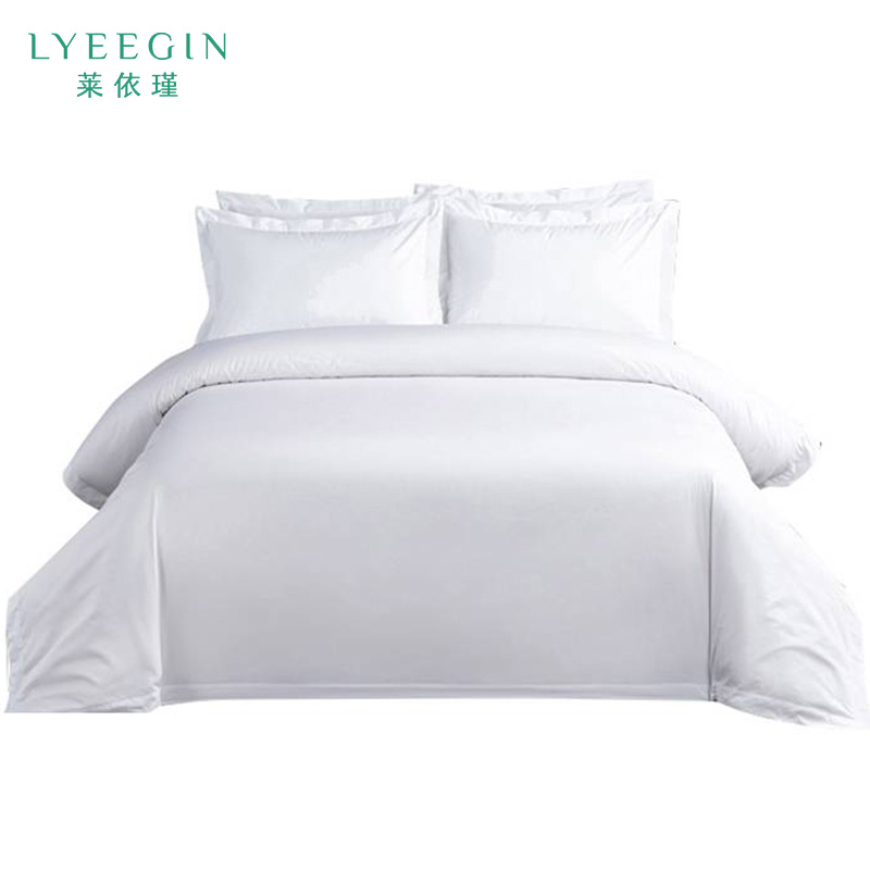 莱依瑾 LYEEGIN 白色贡缎被套 210*245cm 套高清大图