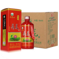 贵州茅台镇 杜酱荷花酒 53度香柔酱香型白酒 纯粮食高粱酒 红瓶500ml*6瓶整箱装