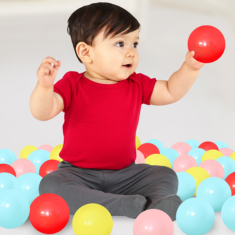 费雪(Fisher-Price) 儿童海洋球 婴幼儿宝宝彩色玩具球8cm(50个装 大号)F0521