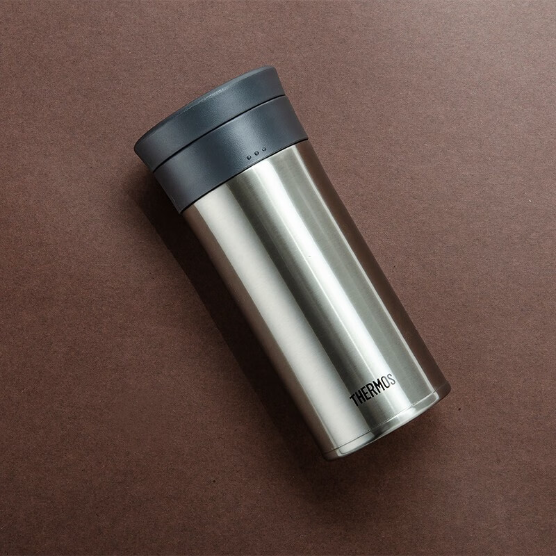 膳魔师(THERMOS)保温杯不锈钢杯子办公便携商务泡茶杯生日礼物可定制刻字TCMA-400不锈钢色400ml 不锈钢