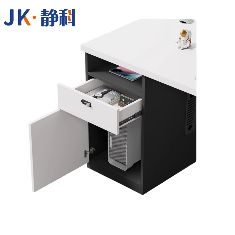 静科工作办公桌1.2米左侧柜+椅子1把套高清大图