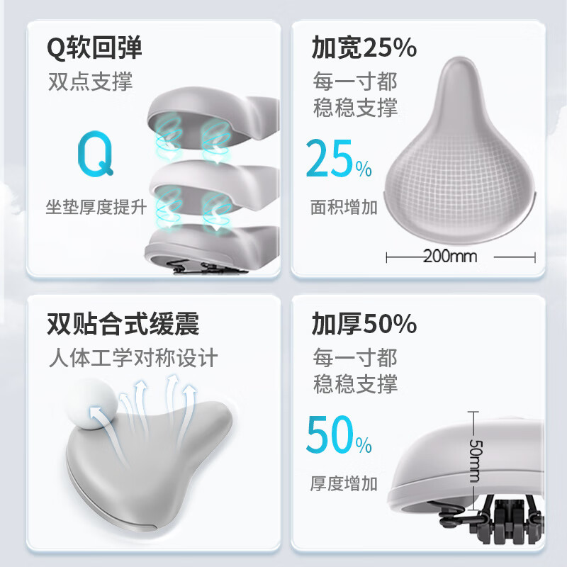 舒华(SHUA)精灵动感单车家用室内健身自行车减肥运动单车健身器健身器材B369 插电板-钻石白丨自行装高清大图