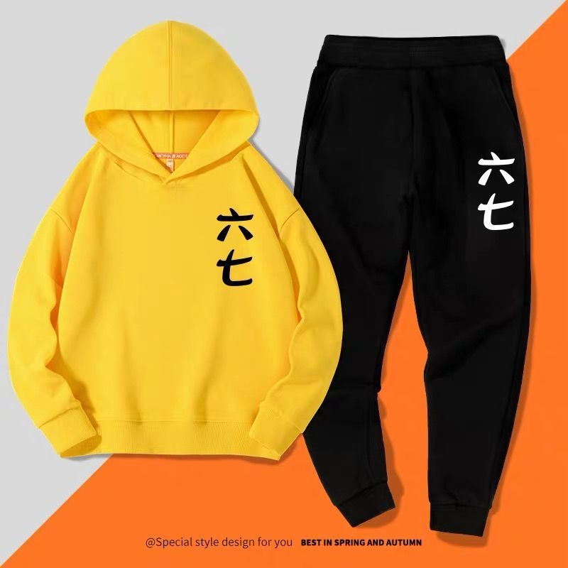 阿七同款卫衣[白色薄款] XS 建议30-50斤 刺客伍六七卫衣薄款套装五六七同款二次元cos衣服套装秋567男外套