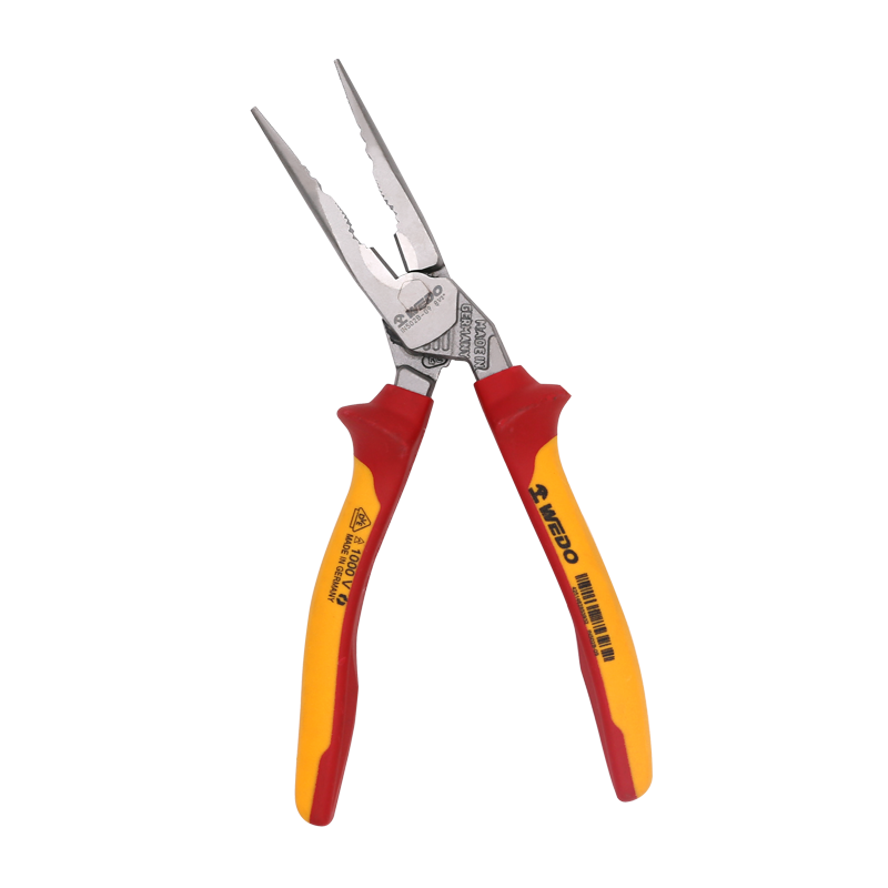 维度WEDO绝缘省力弯头尖嘴钳电工尖口钳(德标工业级)8寸200mm IN502B-09 /把高清大图