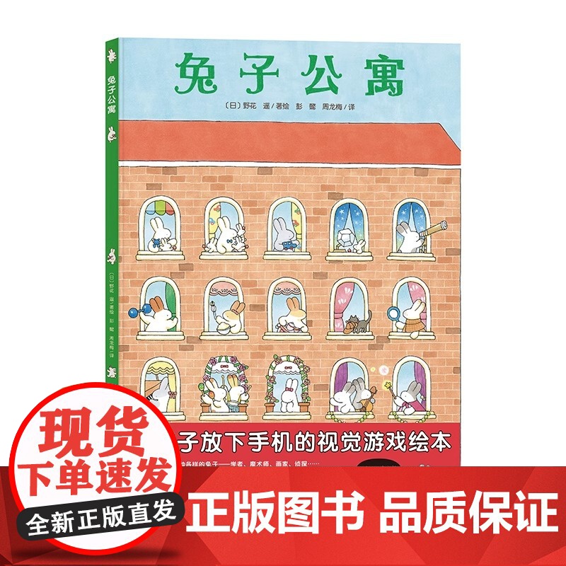 兔子公寓 精装硬壳绘本花园 野花遥视觉大发现系列 视觉大侦探儿童故事书 幼儿园亲子图书3-6岁儿童绘本图书专注力绘本高清大图