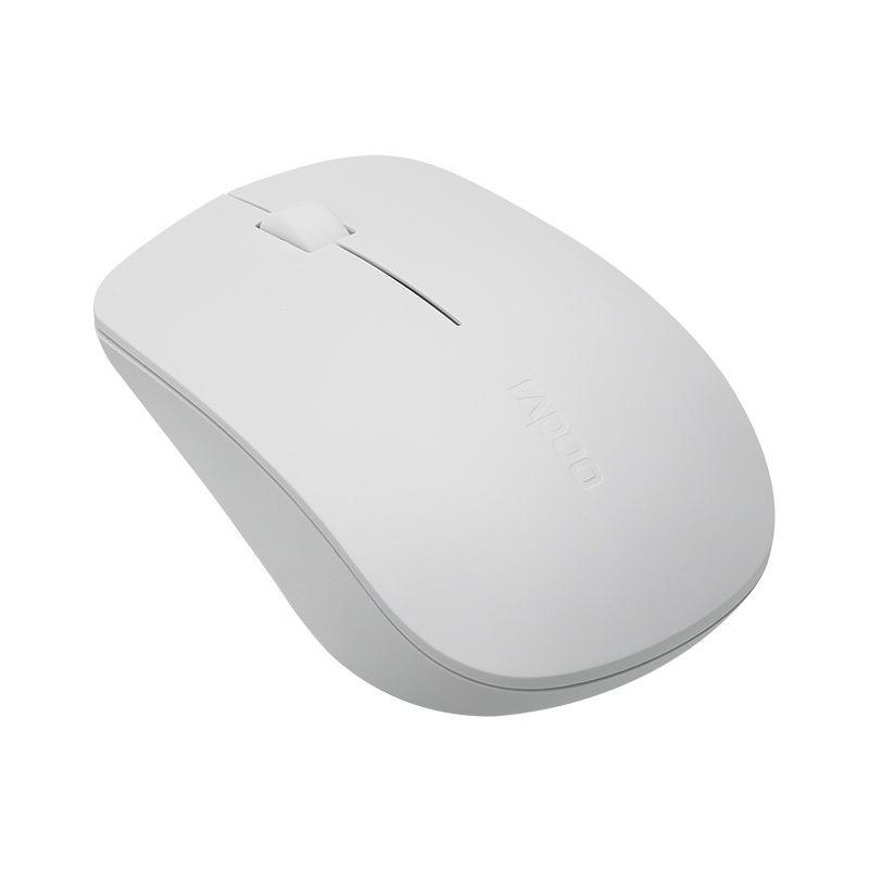 雷柏(rapoo) m20plus 无线办公鼠标 便捷鼠标 笔记本鼠标人体工学白色