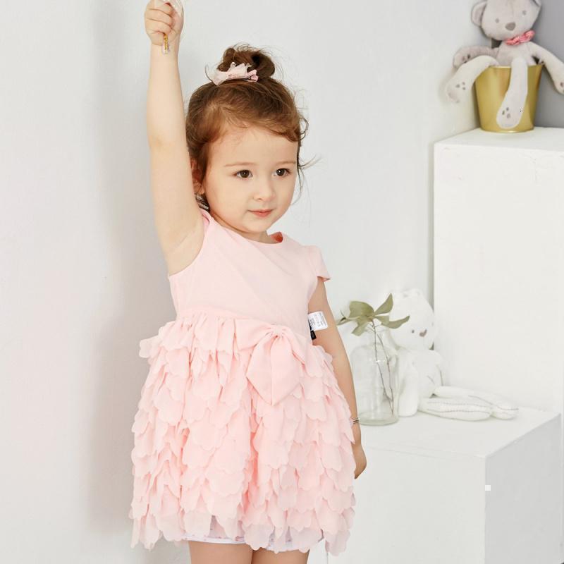 [1件3折价:115.5]米喜迪mecity童装夏新款婴儿公主裙荷叶边裙摆甜宝宝蛋糕裙