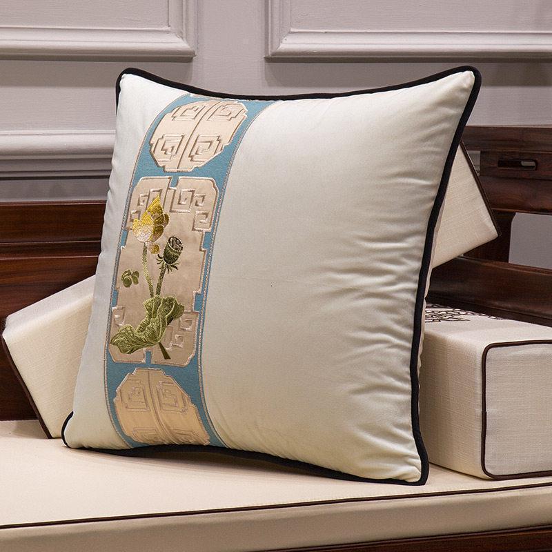 美帮汇中式客厅沙发抱枕靠垫1138新中式靠枕中国风轻奢枕套北欧大靠背高清大图