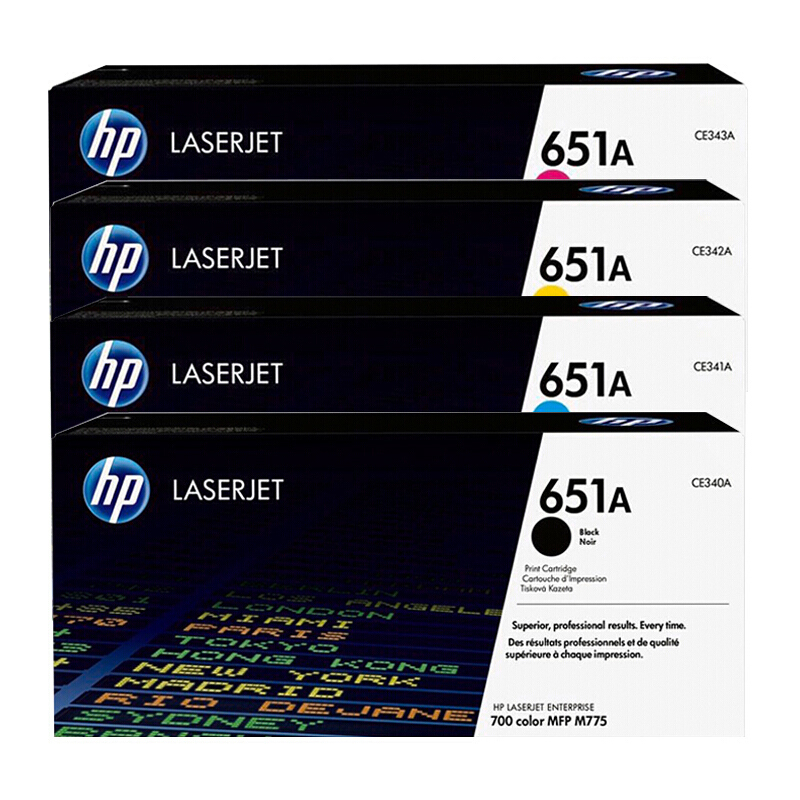 惠普651A 四色硒鼓套装 适用Enterprise M775dn/f/z【61500页】