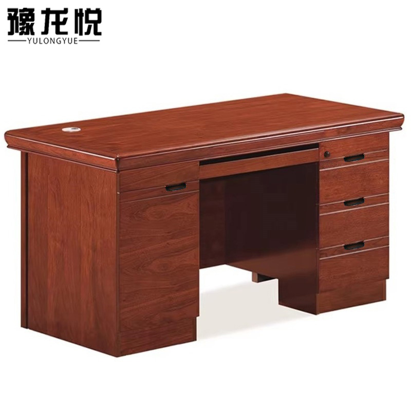 豫龙悦木质办公桌高清大图