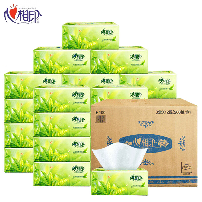 D-心相印 H200抽纸 36盒/箱 (箱)