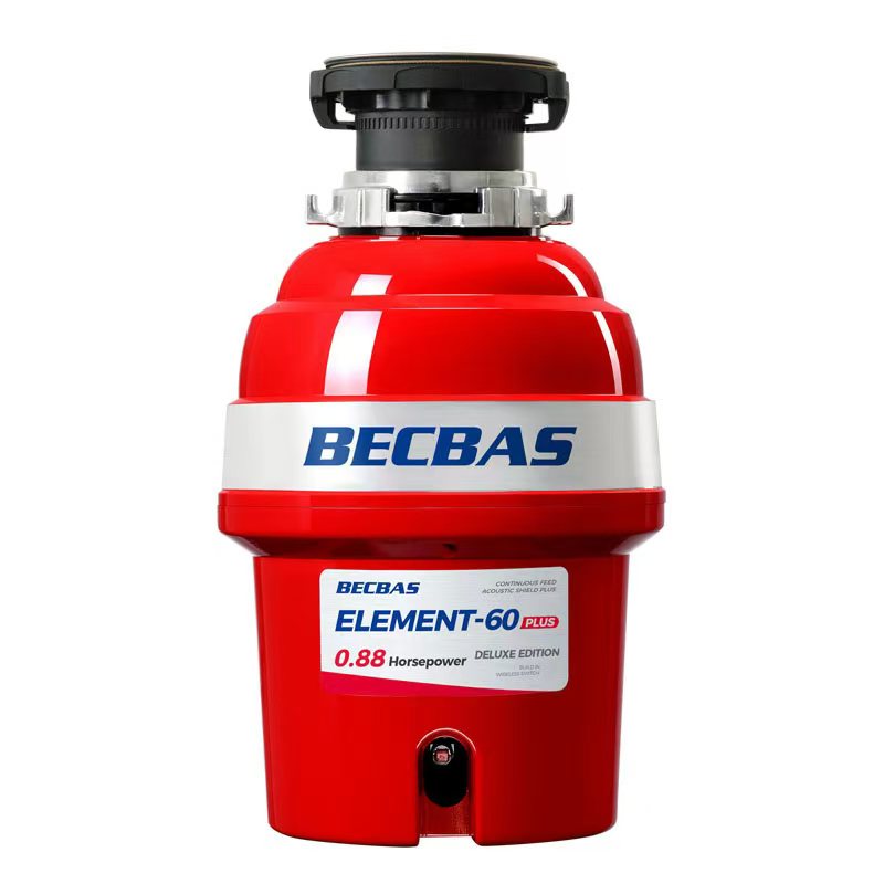 贝克巴斯(BECBAS)E60PLUS+F01水龙头家用厨房食物垃圾处理器水槽厨余粉碎机智能自动关机高清大图