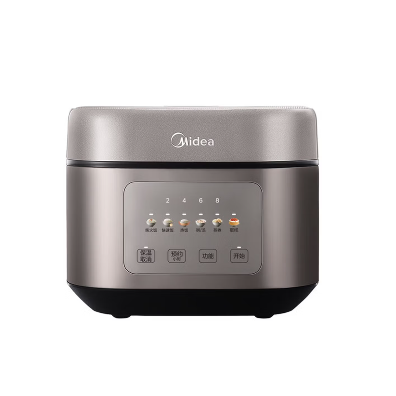 美的(Midea)电饭煲4升 家用大容量触控屏微压 智能预约柴火饭电饭锅MB-TQ453SZ高清大图