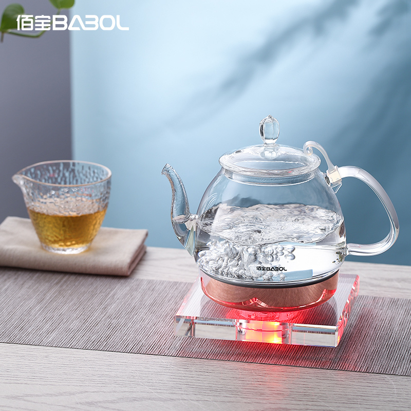 Babol/佰宝 DCH-211电子茶炉 玻璃电热水壶家用开水壶全自动烧水器煮水壶 国产温控器办公室煮茶