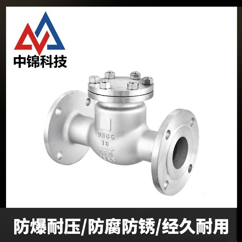 中锦科技 不锈钢旋启式止回阀DN50 [2寸]304材质 台