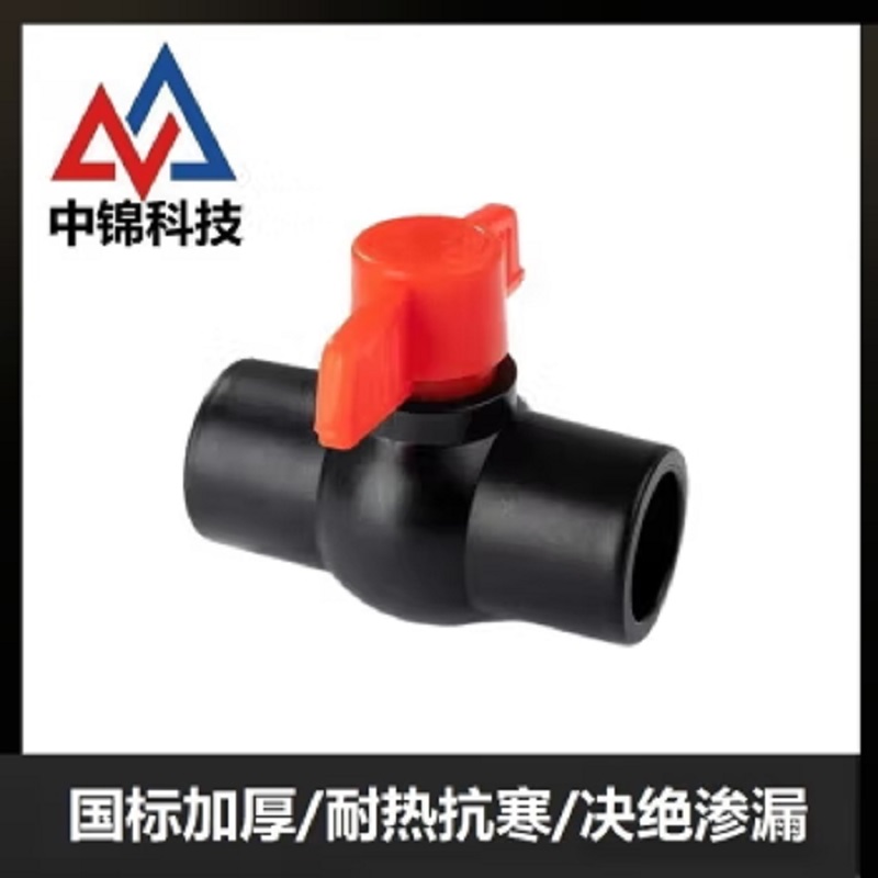 中锦科技 PE热熔球阀 PE32(1寸)全塑个高清大图