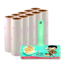 净得丽 家居粘尘纸手动吸尘器8816+通用替换纸芯*11卷-16CM组合套装