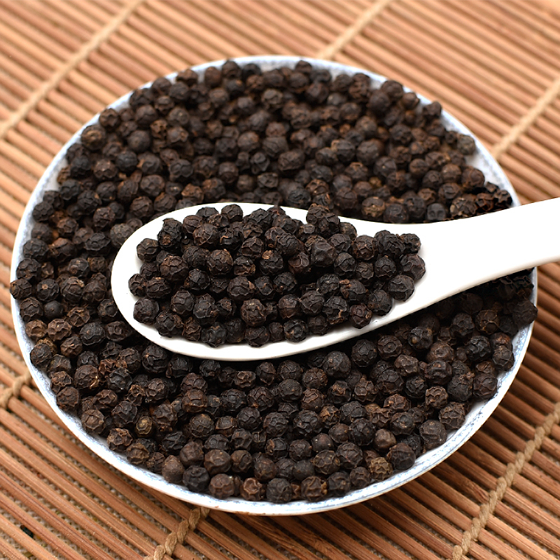 黑 白胡椒粒各半斤 黑糊椒子黑椒粉白 湖椒颗粒