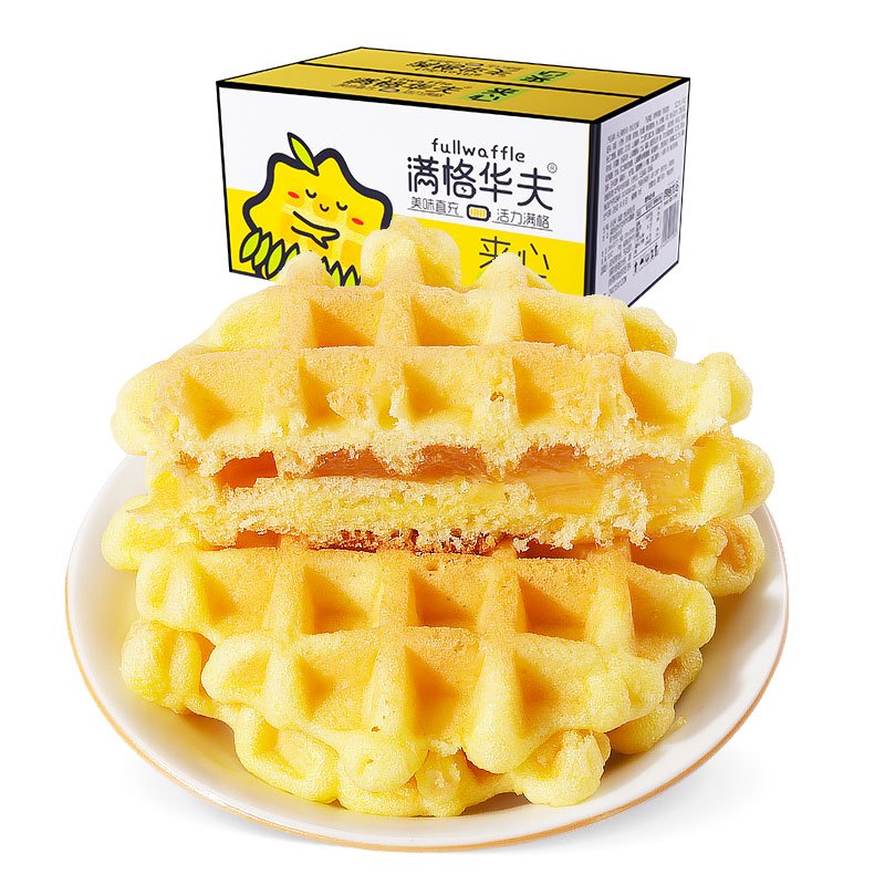 满格华夫肉松夹心华夫饼批发整箱 沙拉健康营养早餐零食品休闲小吃