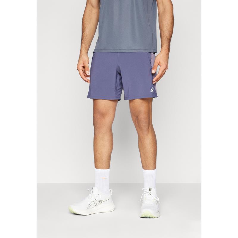 Asics男士跑步短裤透气舒适可调松紧带运动短裤高清大图