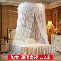 2018新款圆顶顶蚊帐1.8m家用双人免安装1.5m2.0米床加密加厚大