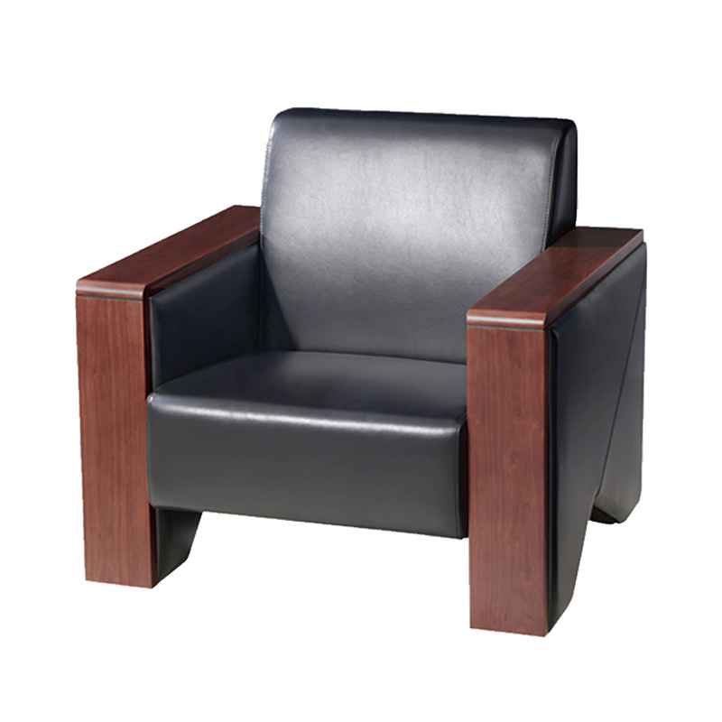 匡大办公沙发皮艺沙发办公室接待沙发西皮单人位 KDT292高清大图