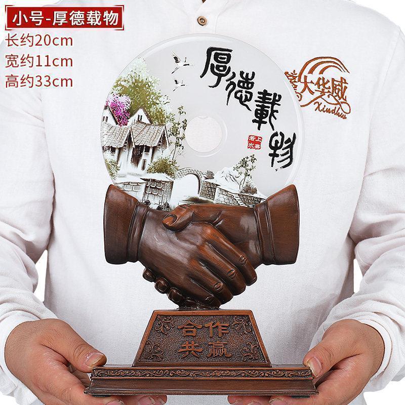 美帮汇平安扣摆件送老板董事长老总办公室桌面装饰品退伍人纪念品定制高清大图